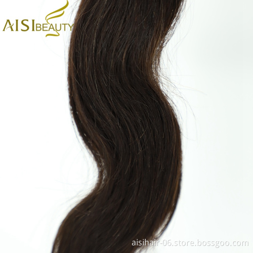 Aisi Beauty Hot Selling Wholesale Hair Extensions Body Wave 100% Black In Stock Brazilian Human Hair Weave Bundles